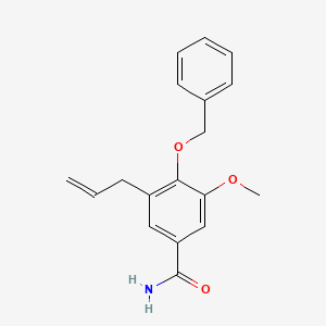 3-Allyl-4-(benzyloxy)-5-methoxybenzamide