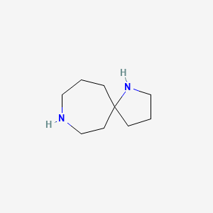 molecular formula C9H18N2 B13008883 1,8-Diazaspiro[4.6]undecane 