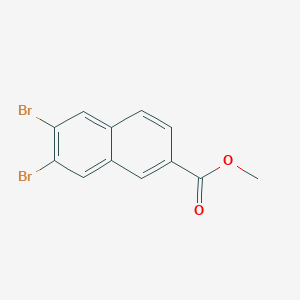 molecular formula C12H8Br2O2 B13008907 Methyl 6,7-dibromo-2-naphthoate 