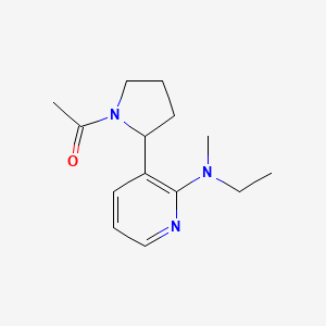 1-(2-(2-(Ethyl(methyl)amino)pyridin-3-yl)pyrrolidin-1-yl)ethanone