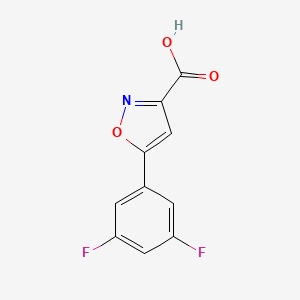 molecular formula C10H5F2NO3 B1300893 5-(3,5-difluorophenyl)-1,2-oxazole-3-carboxylic Acid CAS No. 885958-97-4
