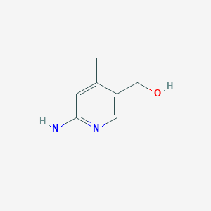 molecular formula C8H12N2O B13008946 (4-Methyl-6-(methylamino)pyridin-3-yl)methanol 