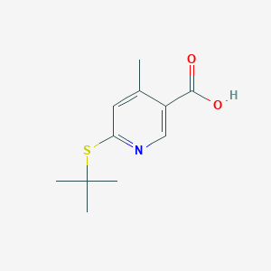 6-(tert-Butylthio)-4-methylnicotinic acid