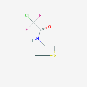 molecular formula C7H10ClF2NOS B13009007 2-Chloro-N-(2,2-dimethylthietan-3-yl)-2,2-difluoroacetamide 