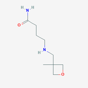 4-{[(3-Methyloxetan-3-yl)methyl]amino}butanamide