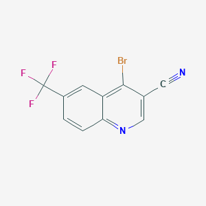 4-Bromo-6-(trifluoromethyl)quinoline-3-carbonitrile