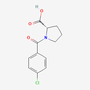 molecular formula C12H12ClNO3 B1300903 N-(4-Chlorobenzoyl)-L-proline CAS No. 62522-91-2