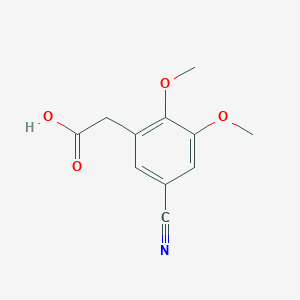 molecular formula C11H11NO4 B13009069 2-(5-Cyano-2,3-dimethoxyphenyl)acetic acid 