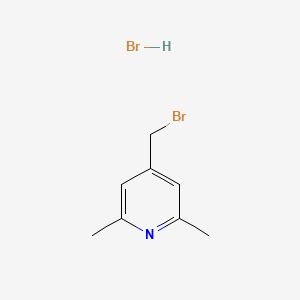 molecular formula C8H11Br2N B13009080 4-(Bromomethyl)-2,6-dimethylpyridine hydrobromide 