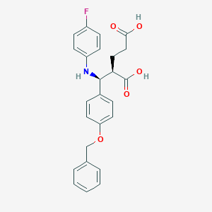 molecular formula C25H24FNO5 B130091 Ezetimibe Diacid Impurity CAS No. 1013025-04-1