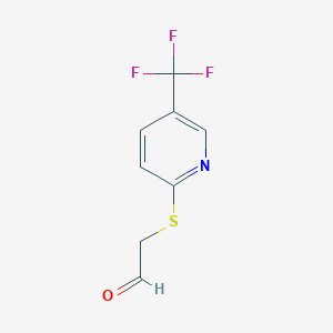 2-((5-(Trifluoromethyl)pyridin-2-yl)thio)acetaldehyde