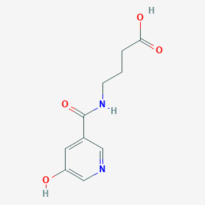 molecular formula C10H12N2O4 B1300913 4-{[(5-Hydroxypyridin-3-yl)-carbonyl]amino}butanoic acid 