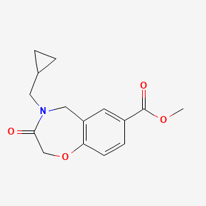 Methyl 4-(cyclopropylmethyl)-3-oxo-2,3,4,5-tetrahydrobenzo[f][1,4]oxazepine-7-carboxylate