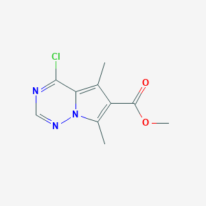 Methyl4-chloro-5,7-dimethylpyrrolo[2,1-f][1,2,4]triazine-6-carboxylate