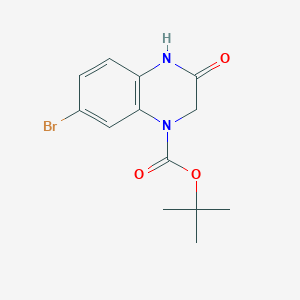 tert-Butyl 7-bromo-3-oxo-3,4-dihydroquinoxaline-1(2H)-carboxylate