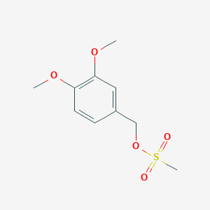 molecular formula C10H14O5S B13009211 3,4-Dimethoxybenzyl methanesulfonate 