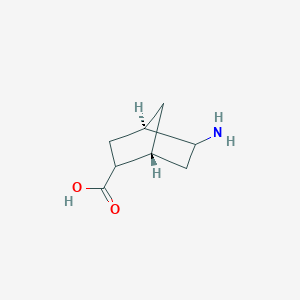 molecular formula C8H13NO2 B13009254 rel-(1R,4R)-5-aminobicyclo[2.2.1]heptane-2-carboxylic acid 