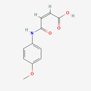 molecular formula C11H11NO4 B1300928 N-(4-甲氧基苯基)马来酰胺酸 CAS No. 24870-10-8