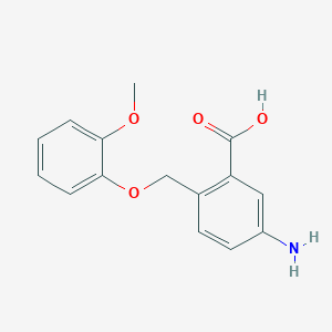 5-Amino-2-((2-methoxyphenoxy)methyl)benzoic acid