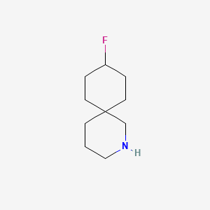 molecular formula C10H18FN B13009299 9-Fluoro-2-azaspiro[5.5]undecane 