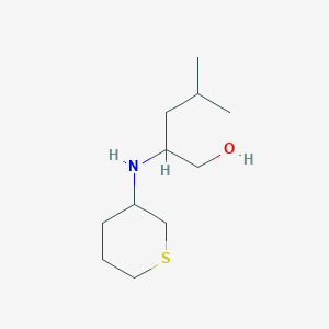 4-Methyl-2-((tetrahydro-2H-thiopyran-3-yl)amino)pentan-1-ol