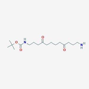 molecular formula C17H32N2O4 B13009317 1-(Boc-amino)-4,9-dioxa-12-dodecanamine 