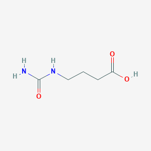 molecular formula C5H10N2O3 B1300934 4-脲基丁酸 CAS No. 2609-10-1
