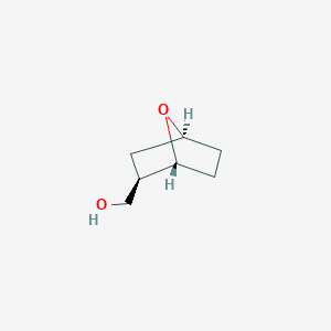 molecular formula C7H12O2 B13009341 [(1R,2R,4S)-7-oxabicyclo[2.2.1]heptan-2-yl]methanol 