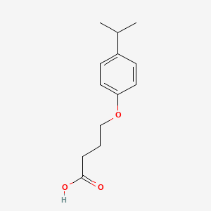 B1300935 4-[4-(Propan-2-yl)phenoxy]butanoic acid CAS No. 87411-32-3