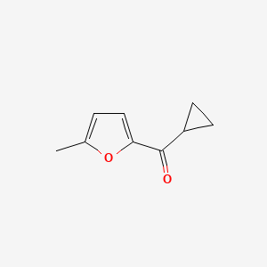 molecular formula C9H10O2 B13009360 Cyclopropyl(5-methylfuran-2-yl)methanone 