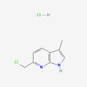 6-(chloromethyl)-3-methyl-1H-pyrrolo[2,3-b]pyridinehydrochloride