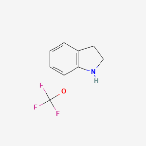 molecular formula C9H8F3NO B13009426 7-(Trifluoromethoxy)indoline 