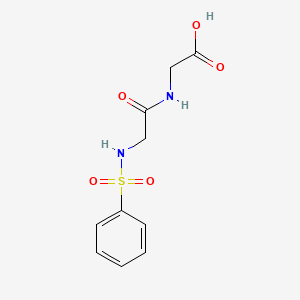 molecular formula C10H12N2O5S B1300944 (2-Benzenesulfonylamino-acetylamino)acetic acid CAS No. 389070-77-3