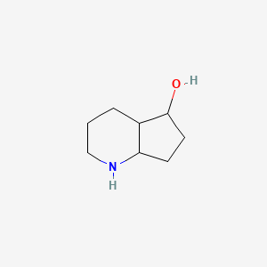 molecular formula C8H15NO B13009451 Octahydro-1H-cyclopenta[b]pyridin-5-ol 