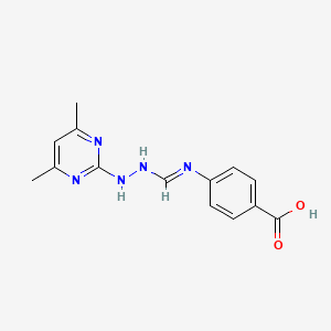 4-(N'-(4,6-Dimethylpyrimidin-2-yl)formohydrazonamido)benzoic acid