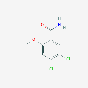 molecular formula C8H7Cl2NO2 B13009469 4,5-Dichloro-2-methoxybenzamide 