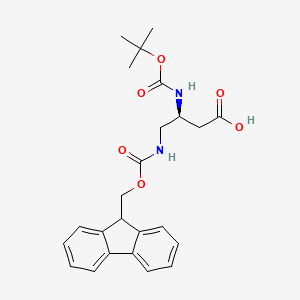 molecular formula C24H28N2O6 B13009488 Boc-Dbu(Fmoc)-OH 