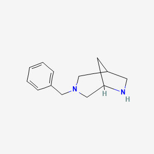 molecular formula C13H18N2 B13009505 3-Benzyl-3,6-diazabicyclo[3.2.1]octane 