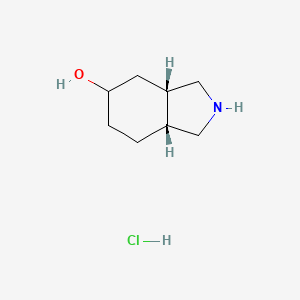 molecular formula C8H16ClNO B13009540 cis-Octahydro-isoindol-5-ol hydrochloride 