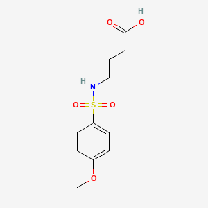 molecular formula C11H15NO5S B1300955 4-[[(4-甲氧基苯基)磺酰基]氨基]丁酸 CAS No. 81242-26-4