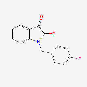 molecular formula C15H10FNO2 B1300956 1-(4-氟苄基)-1H-吲哚-2,3-二酮 CAS No. 313245-18-0