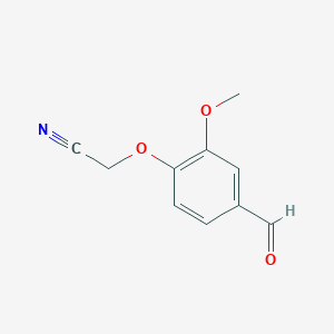 molecular formula C10H9NO3 B1300957 (4-甲酰基-2-甲氧基苯氧基)乙腈 CAS No. 342592-62-5