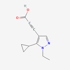 3-(5-Cyclopropyl-1-ethyl-1H-pyrazol-4-yl)propiolic acid