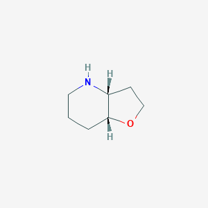 molecular formula C7H13NO B13009629 (3aR,7aR)-Octahydrofuro[3,2-b]pyridine 