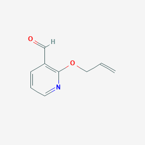 molecular formula C9H9NO2 B13009636 2-(Allyloxy)nicotinaldehyde 