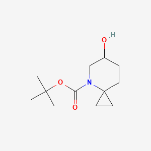 molecular formula C12H21NO3 B13009676 tert-Butyl 6-hydroxy-4-azaspiro[2.5]octane-4-carboxylate 