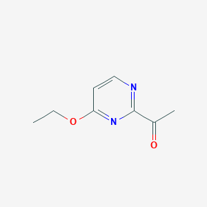 B130097 1-(4-Ethoxypyrimidin-2-yl)ethanone CAS No. 145947-97-3