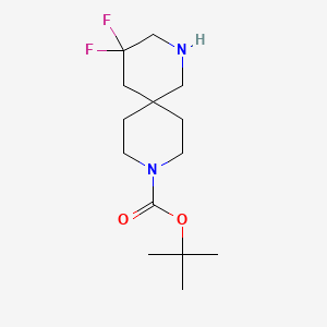 tert-Butyl 4,4-difluoro-2,9-diazaspiro[5.5]undecane-9-carboxylate