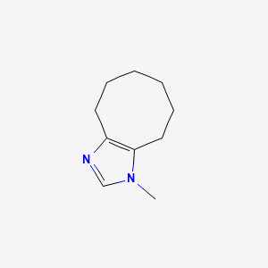 molecular formula C10H16N2 B13009720 1-Methyl-4,5,6,7,8,9-hexahydro-1H-cycloocta[d]imidazole 