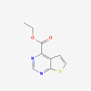 molecular formula C9H8N2O2S B13009747 Ethyl thieno[2,3-d]pyrimidine-4-carboxylate 